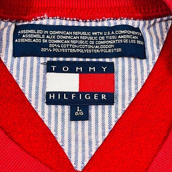 Vintage Tommy Hilfiger Spell Out Lightweight Crewneck Sweater - Picture 8 of 10